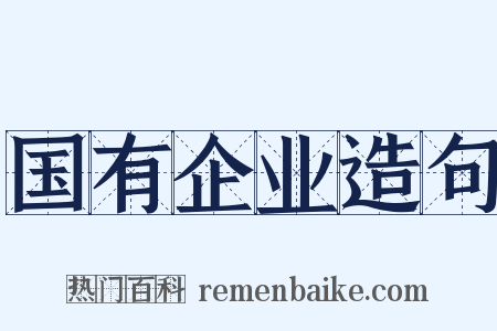 国有企业造句是什么意思的图片